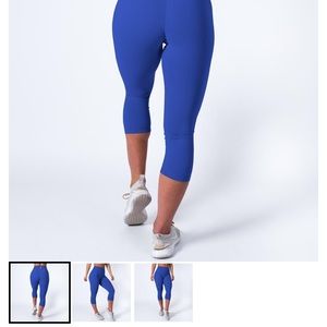 Muscle Nation Royal Blue 7/8 leggings - sz medium